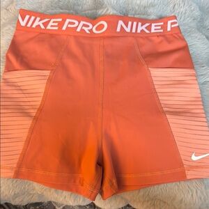Nike Pro Peach/Orange Athletic Shorts